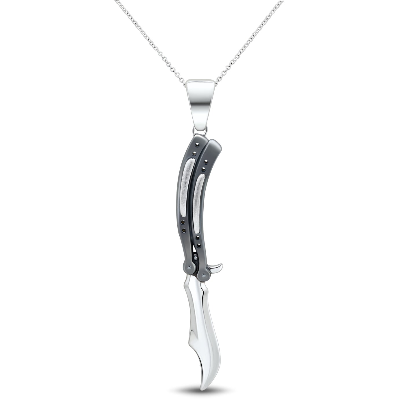 Butterfly Gunmetal Handle