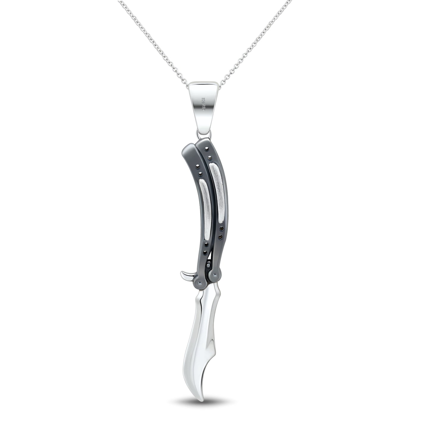 Butterfly Gunmetal Handle