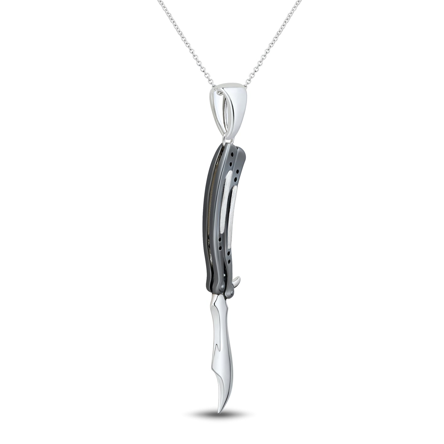 Butterfly Gunmetal Handle