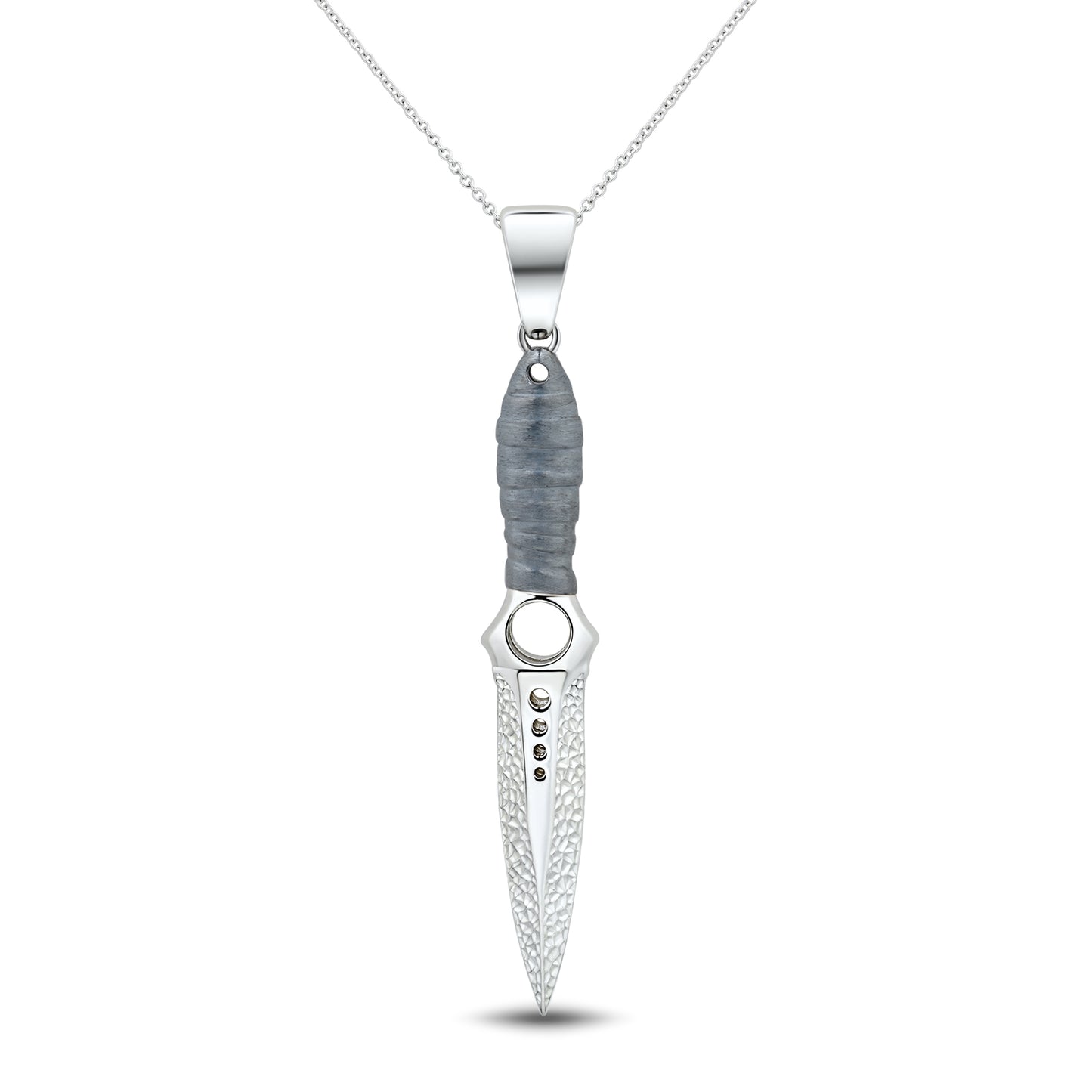 Skeleton Gunmetal Handle & Hammered Blade