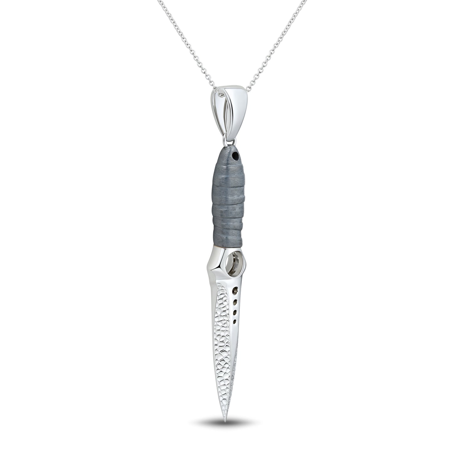 Skeleton Gunmetal Handle & Hammered Blade