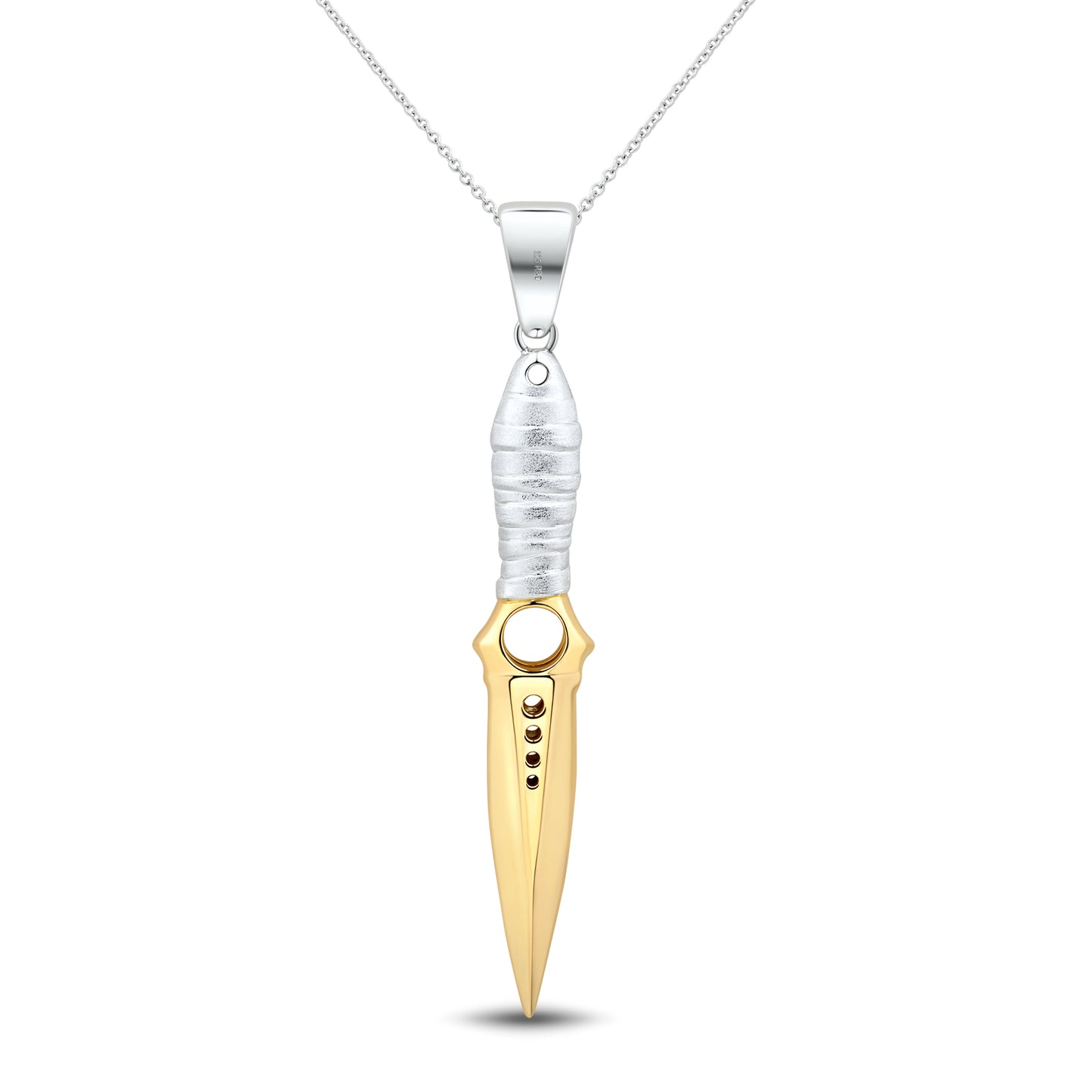 Skeleton Brushed Handle Gold Blade