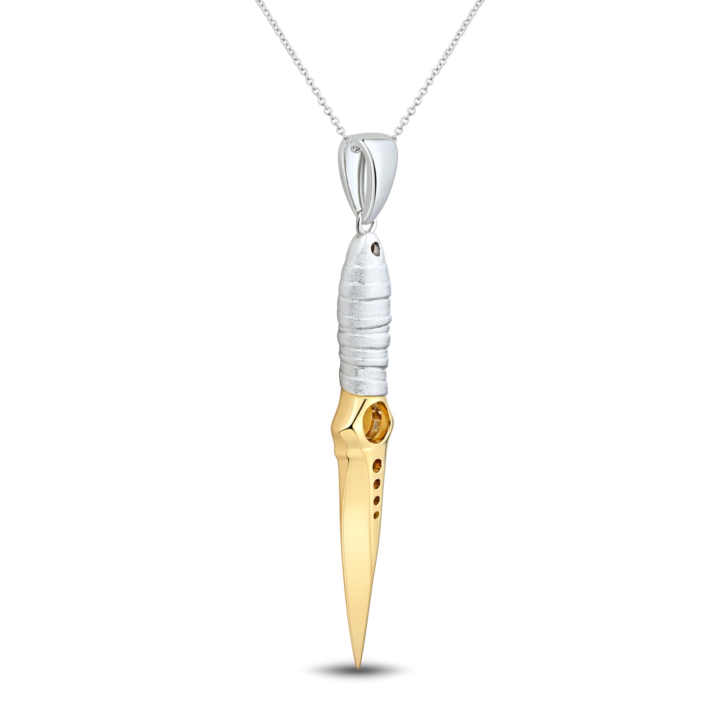 Skeleton Brushed Handle Gold Blade