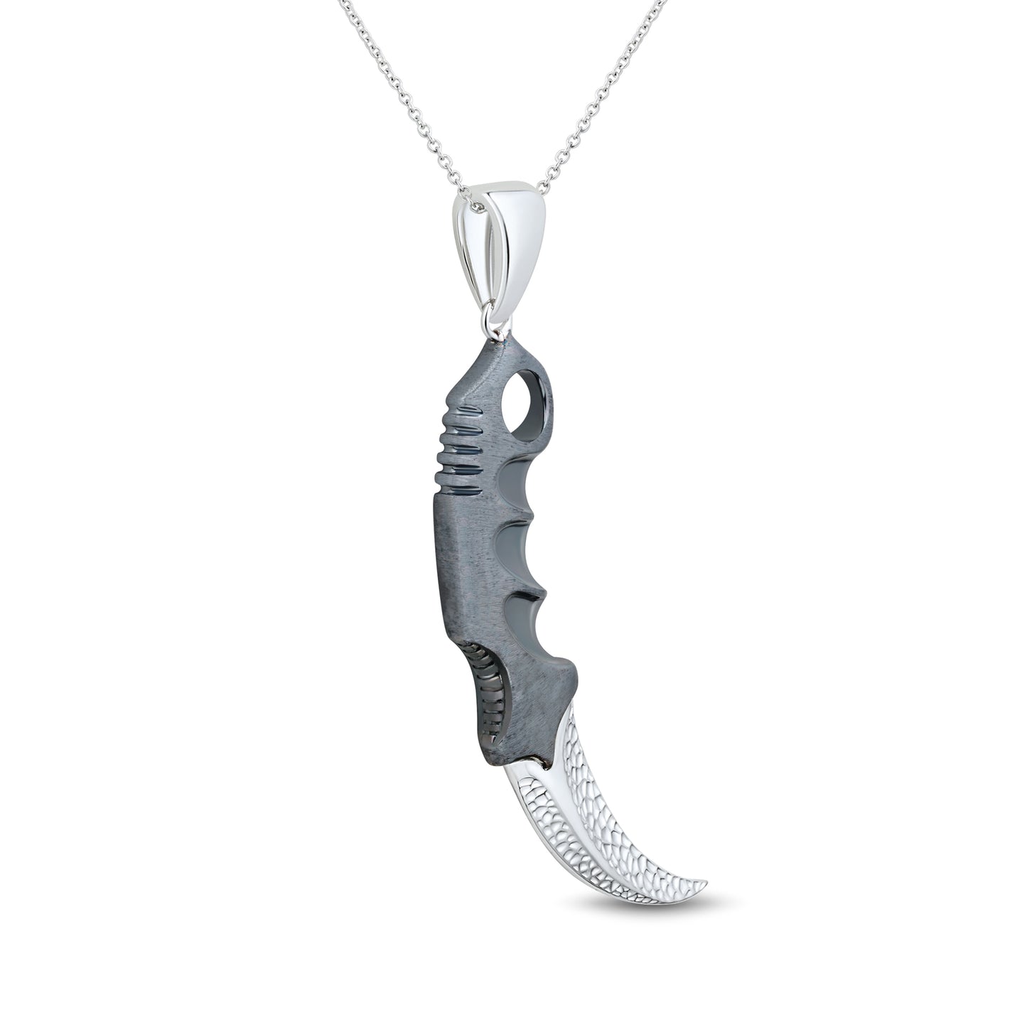 Karambit Gunmetal Handle & Hammered Blade