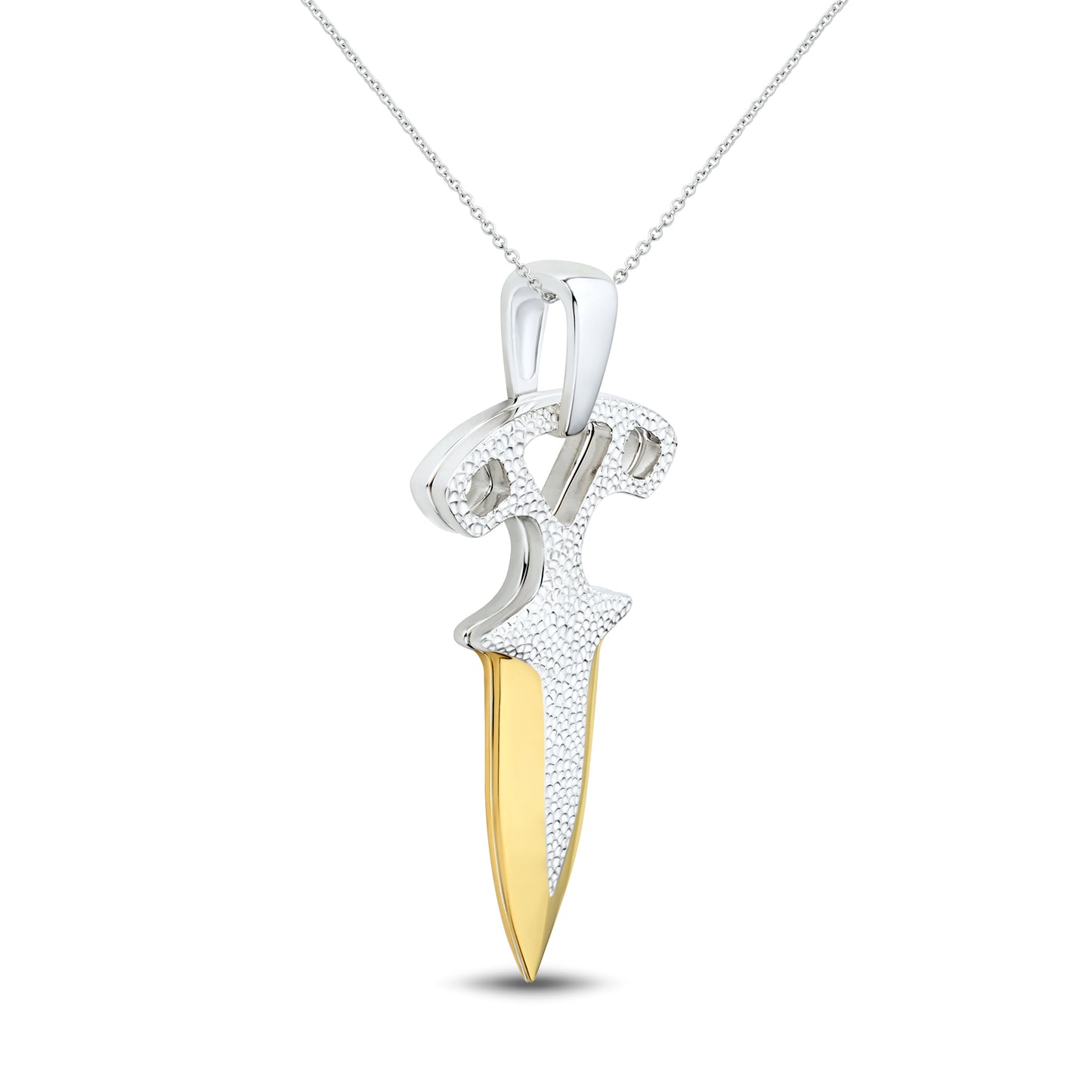 Shadow Daggers Hammered Handle with Gold Blade
