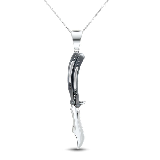 Butterfly Gunmetal Handle