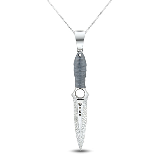 Skeleton Gunmetal Handle & Hammered Blade